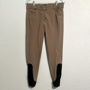 Dover Saddlery Brown Riding Pants Equestrian Womens Size 30 Stretch